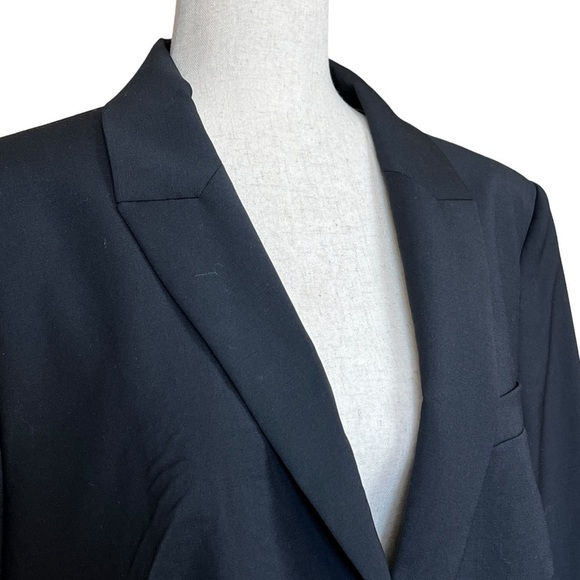 Hugo Boss Jabinalah Stretch Wool Notch Lapel Collar Jacket Black Size 14 #1314 - Picture 3 of 13